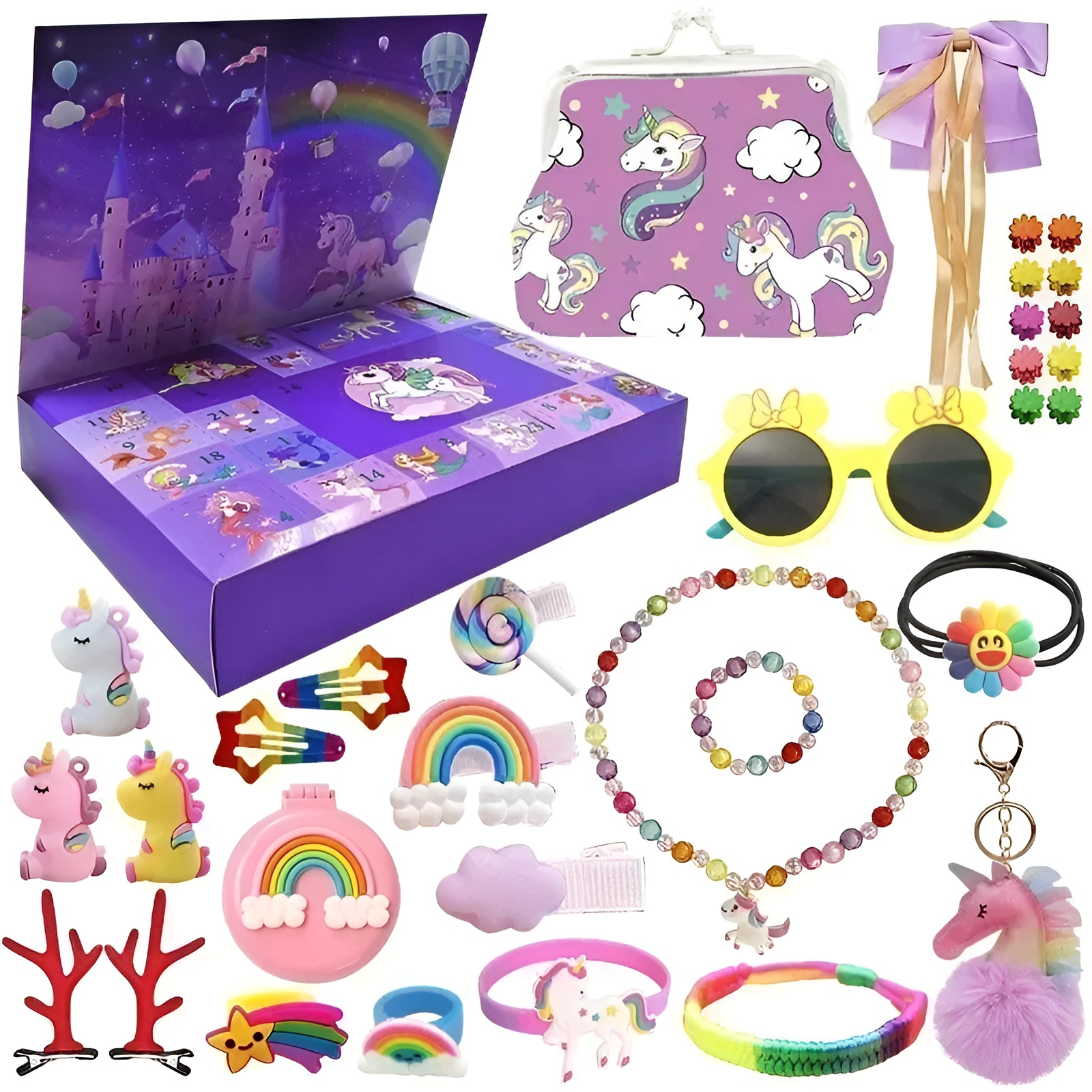 Christmas Gift Box With 24 Day Building Toy Surprises And DIY Nativity Theme