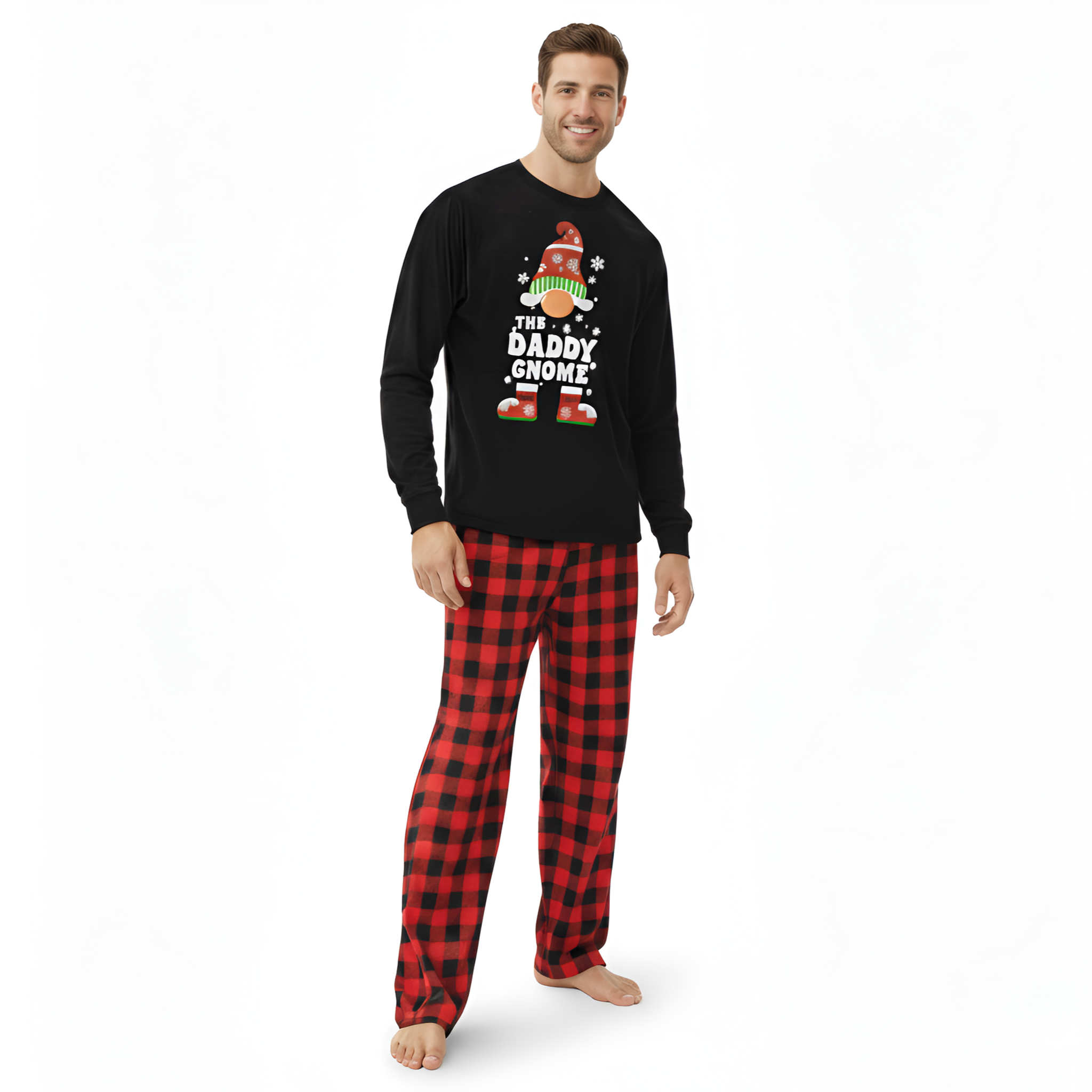 Christmas Gnome Graphic Family Matching Pajama Sets