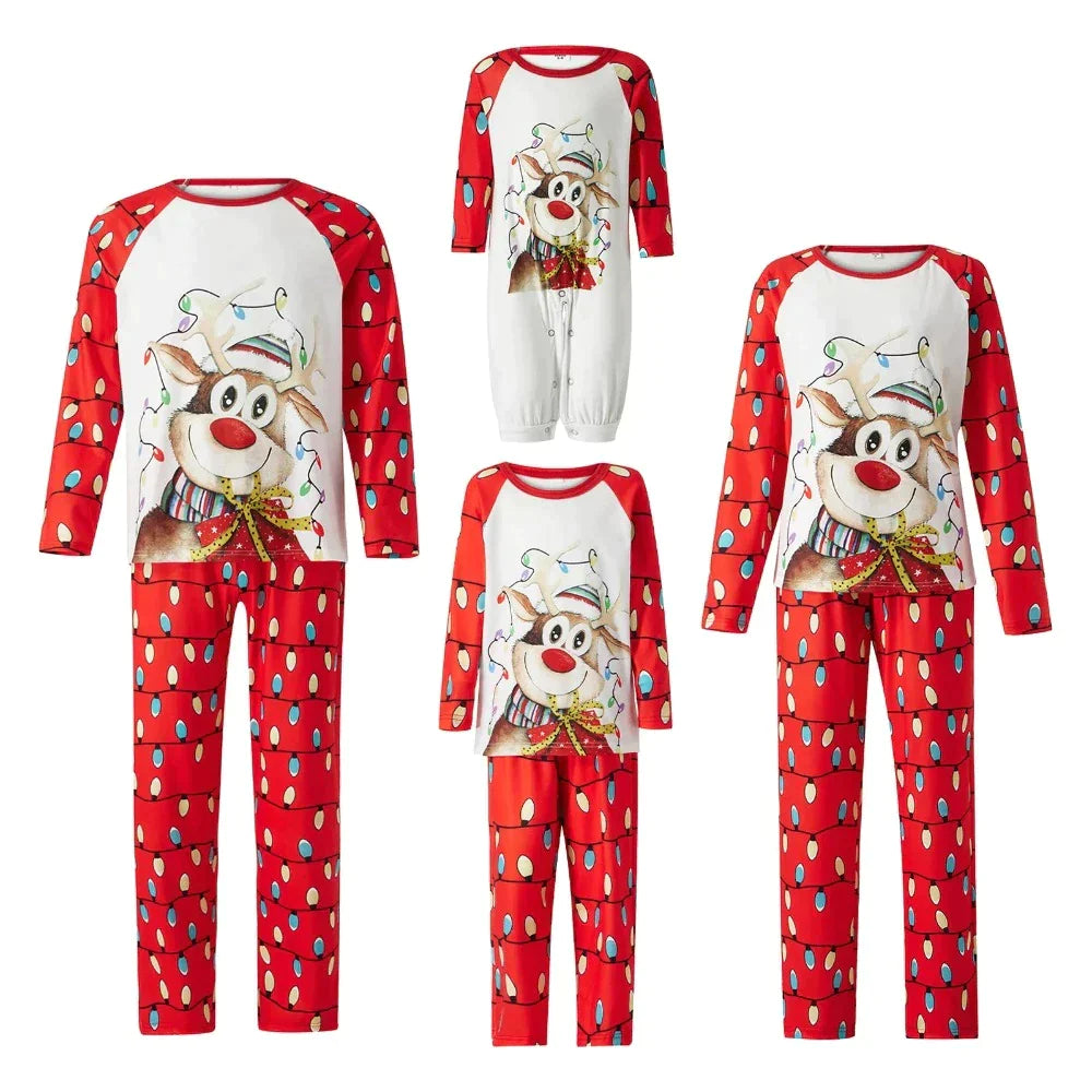 Christmas Lights Family Pajama Set - Amzemart