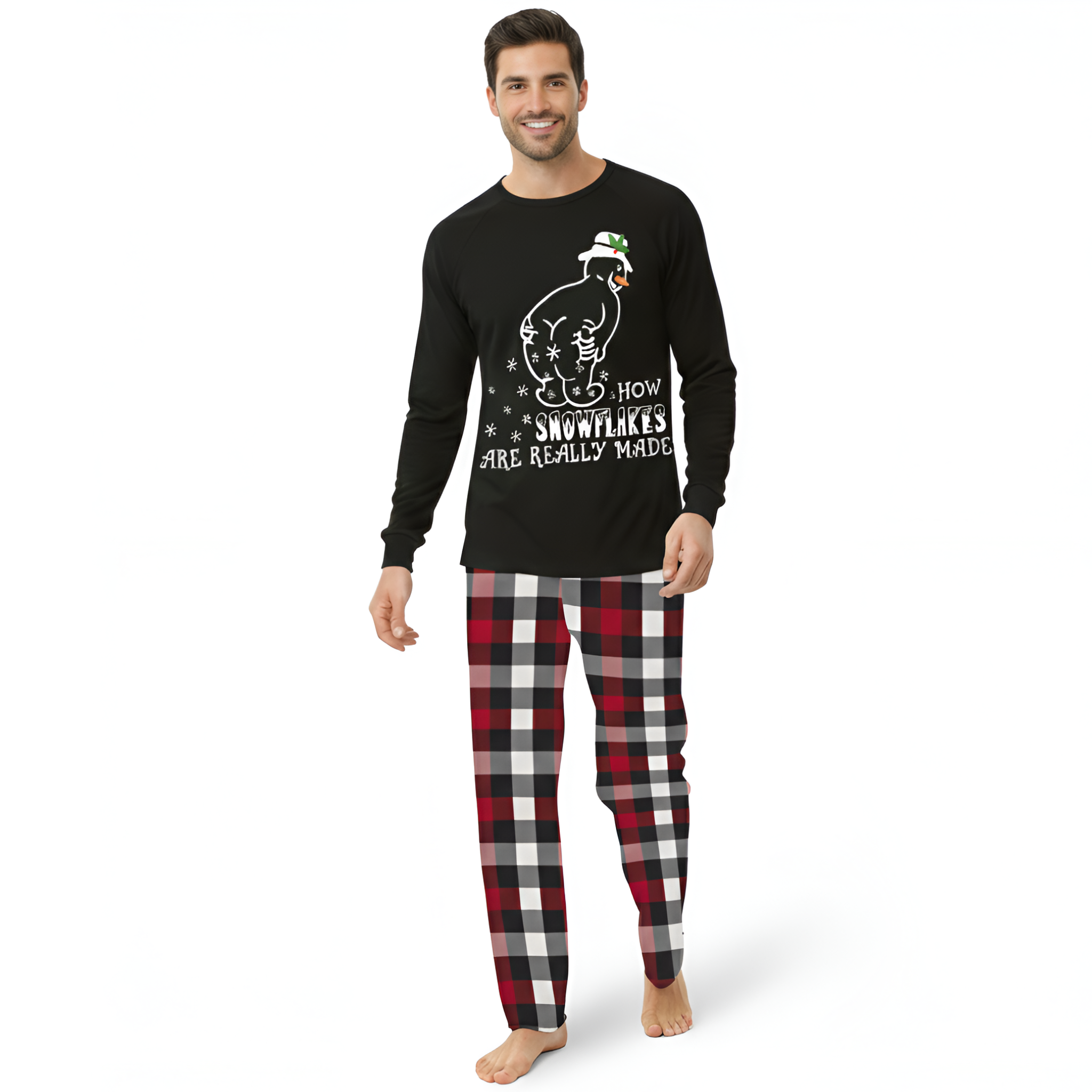 Christmas Red Black Plaid Family Matching Pajama Sets