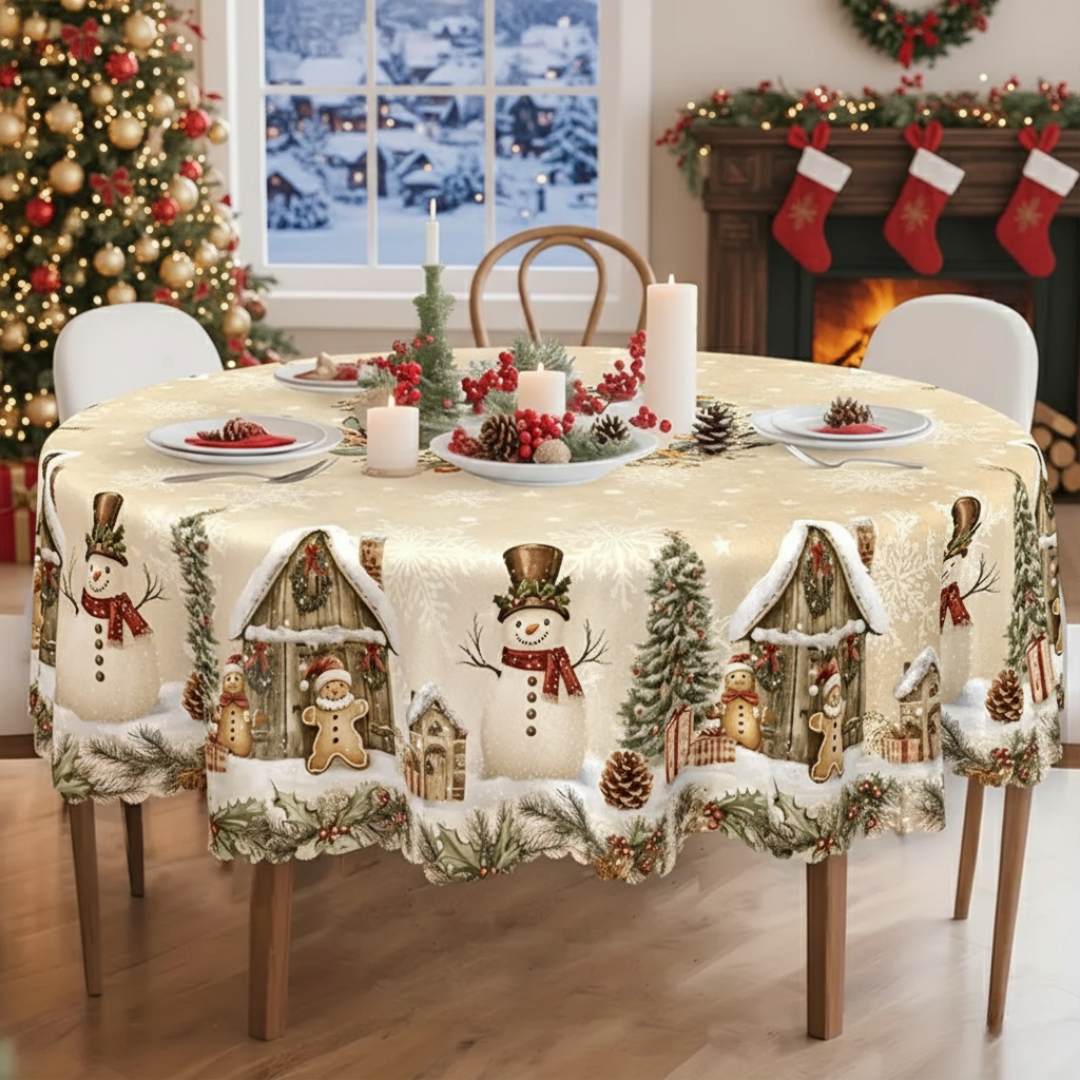 Christmas Themed Tablecloth For Festive Decor