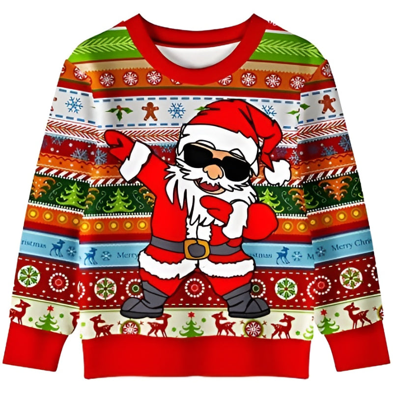 Festive Santa Dab Christmas Sweatshirt 6XL