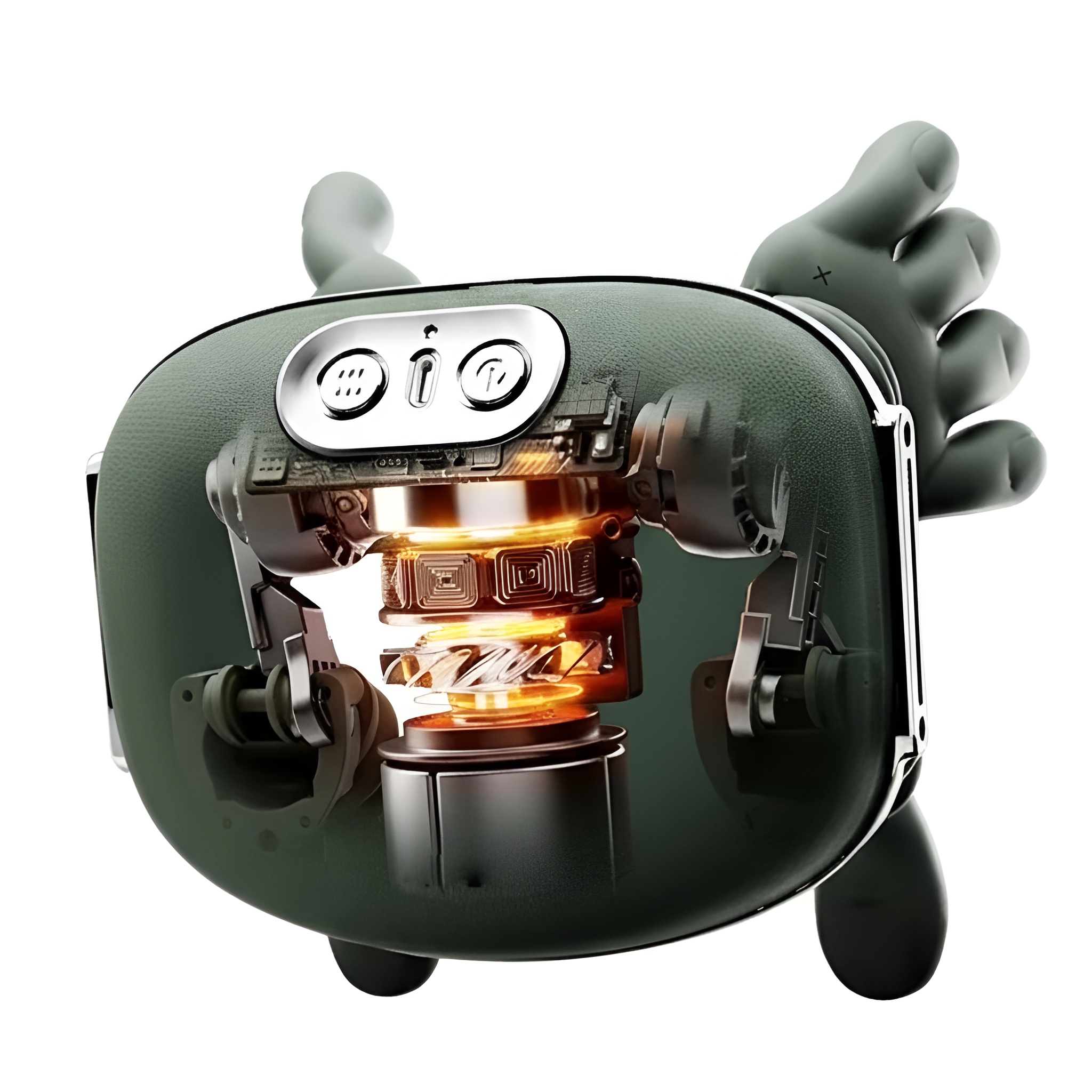 Compact 4D Massager With Heat And Vibration Modes