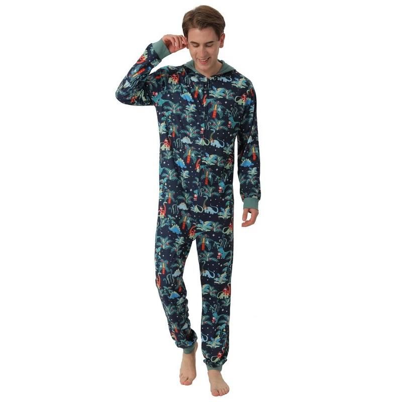 Dinosaur Christmas Family Matching Pajamas - Amzemart