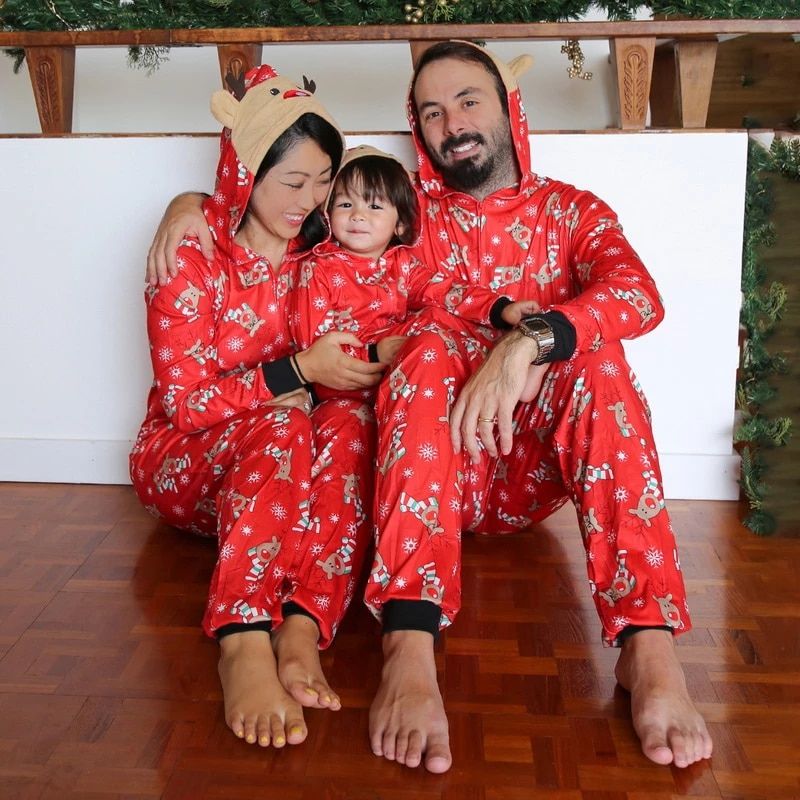 Matching Family Jumpsuit Pajamas Suit - Amzemart