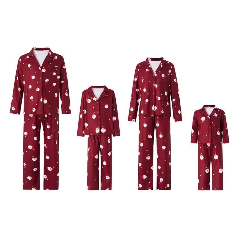 Santa Claus Print Pajamas Set - Amzemart