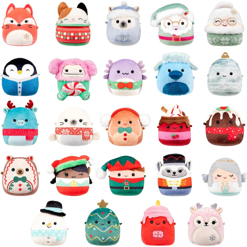 Cozy Christmas Plush Countdown Calendar