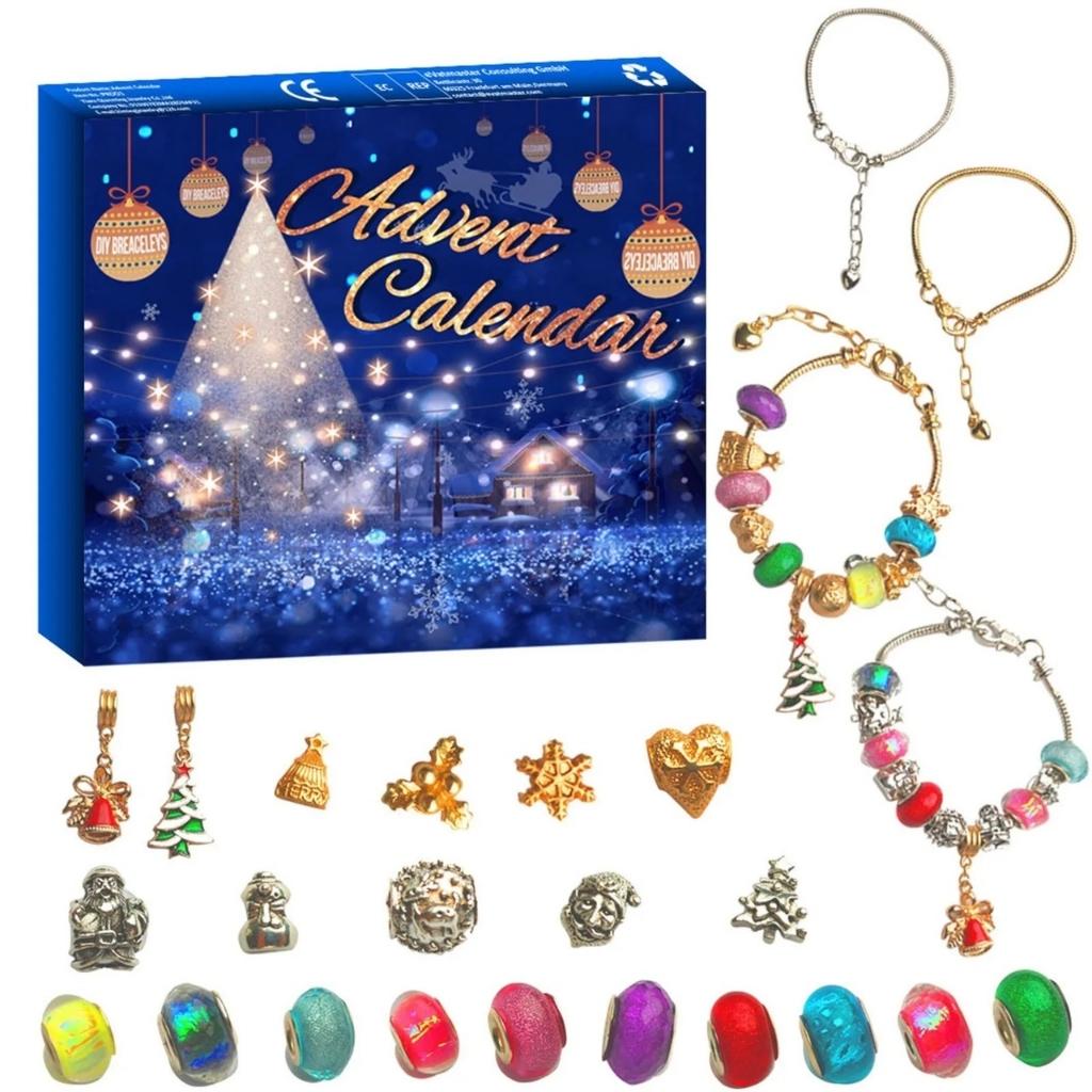 Crystal Advent Calendar With 24 Gemstone Surprises For Christmas And Holiday Gift
