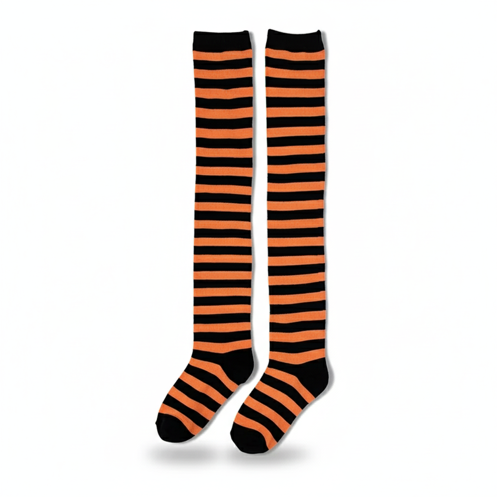 Doll Style Striped Socks for Women For Parties And Costumes