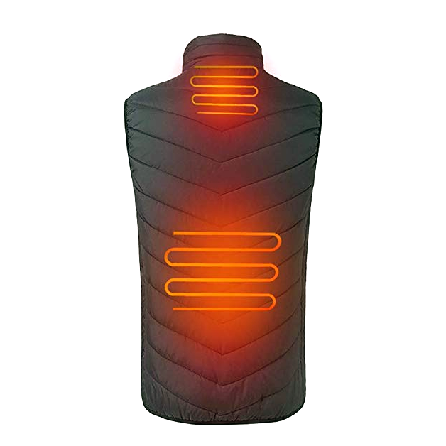 Electric Thermal Heated Vest With Rechargeable Battery Waterproof Insulated-Amzemart