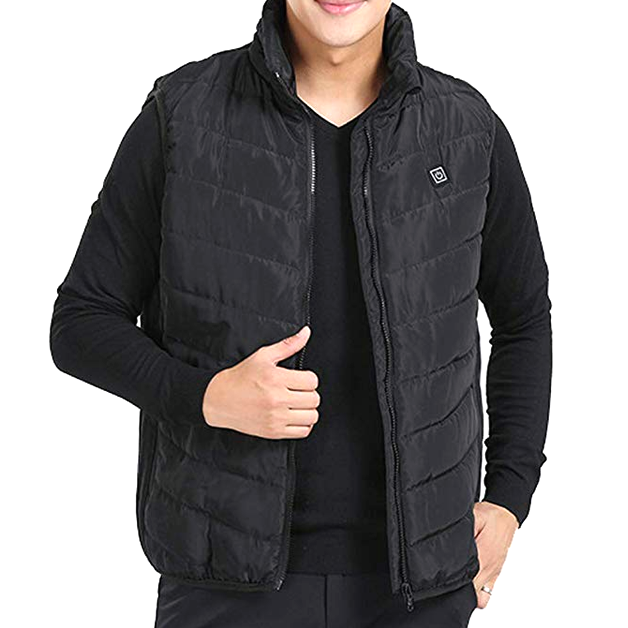 Electric Thermal Heated Vest With Rechargeable Battery Waterproof Insulated-Amzemart