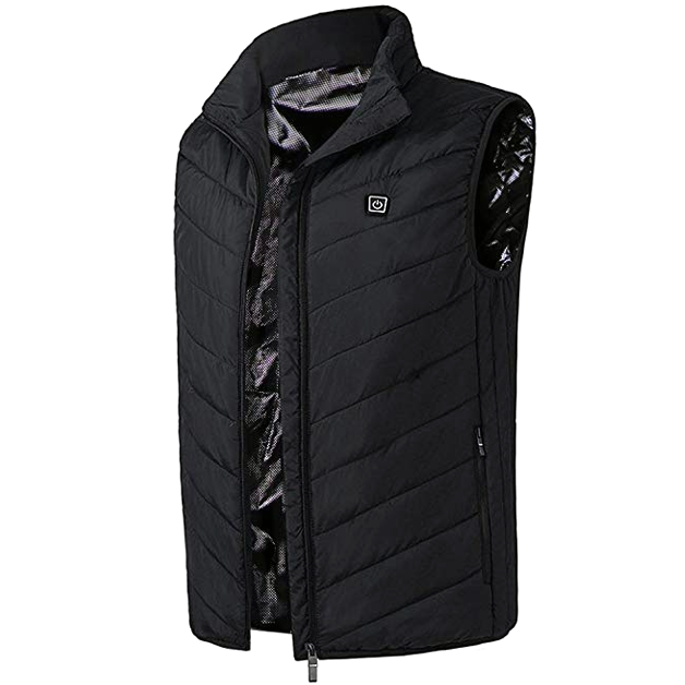 Electric Thermal Heated Vest With Rechargeable Battery Waterproof Insulated-Amzemart