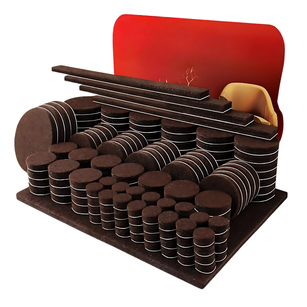 Furniture Base Floor Pads For Noise Reduction And Surface Care