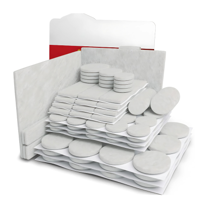 Furniture Base Pads With Soft Noise Control Felt