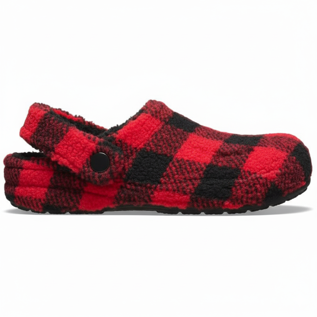 Plaid Fleece Slippers For Indoor Comfort