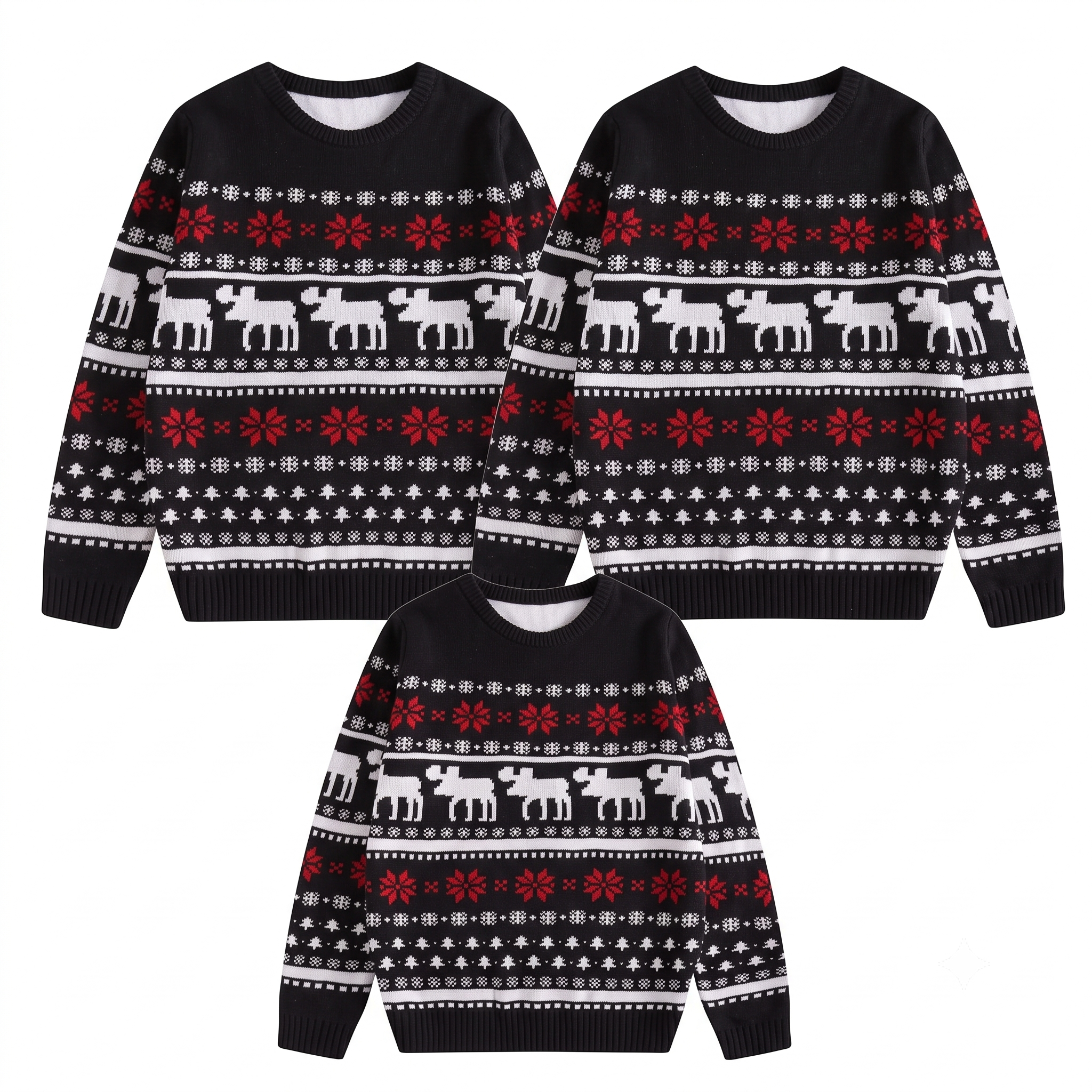 Casual Family Matching Christmas Sweaters 