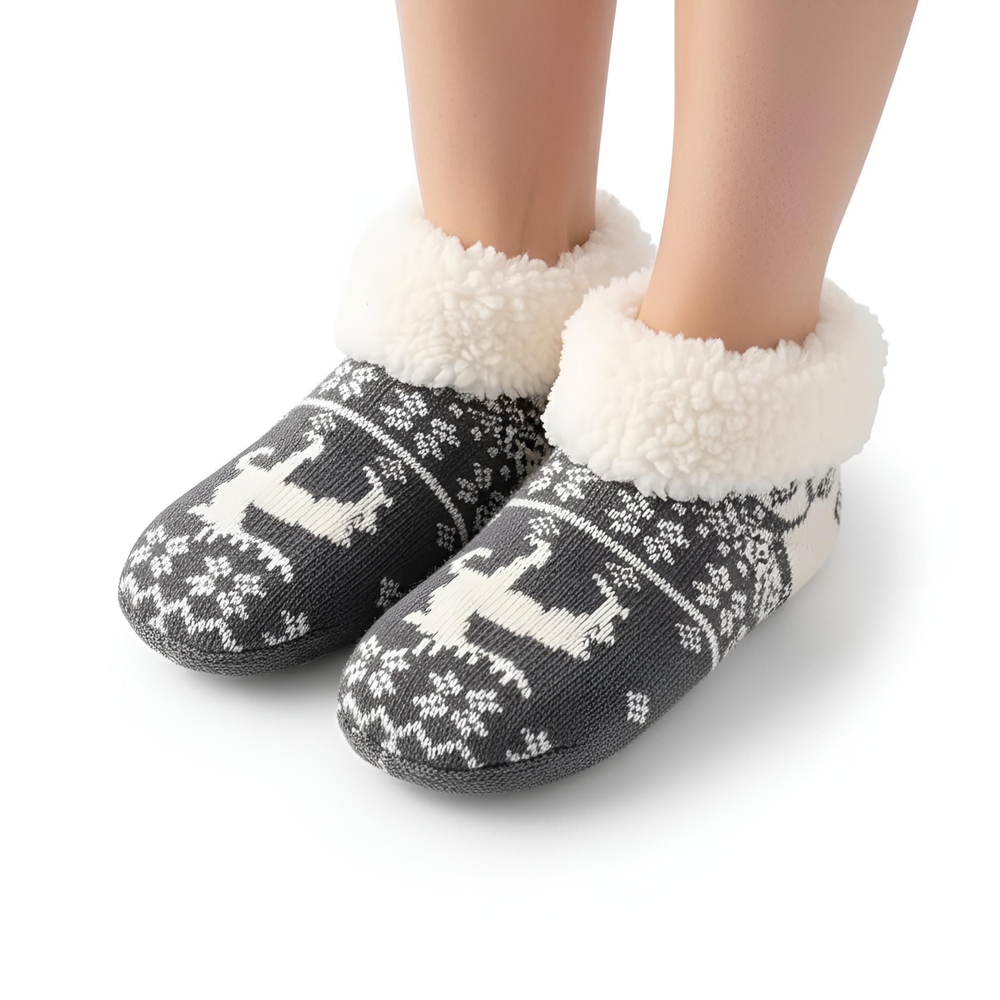 Non Slip Warm Plush Fleece Socks For Women