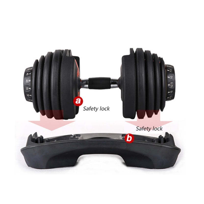 Heavy Duty Adjustable Dumbbell Set 52 LBS / 90 LBS-Amzemart