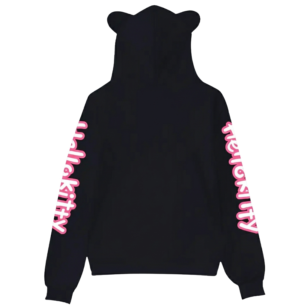 Hello Kitty Cat Ears Cartoon Hooded