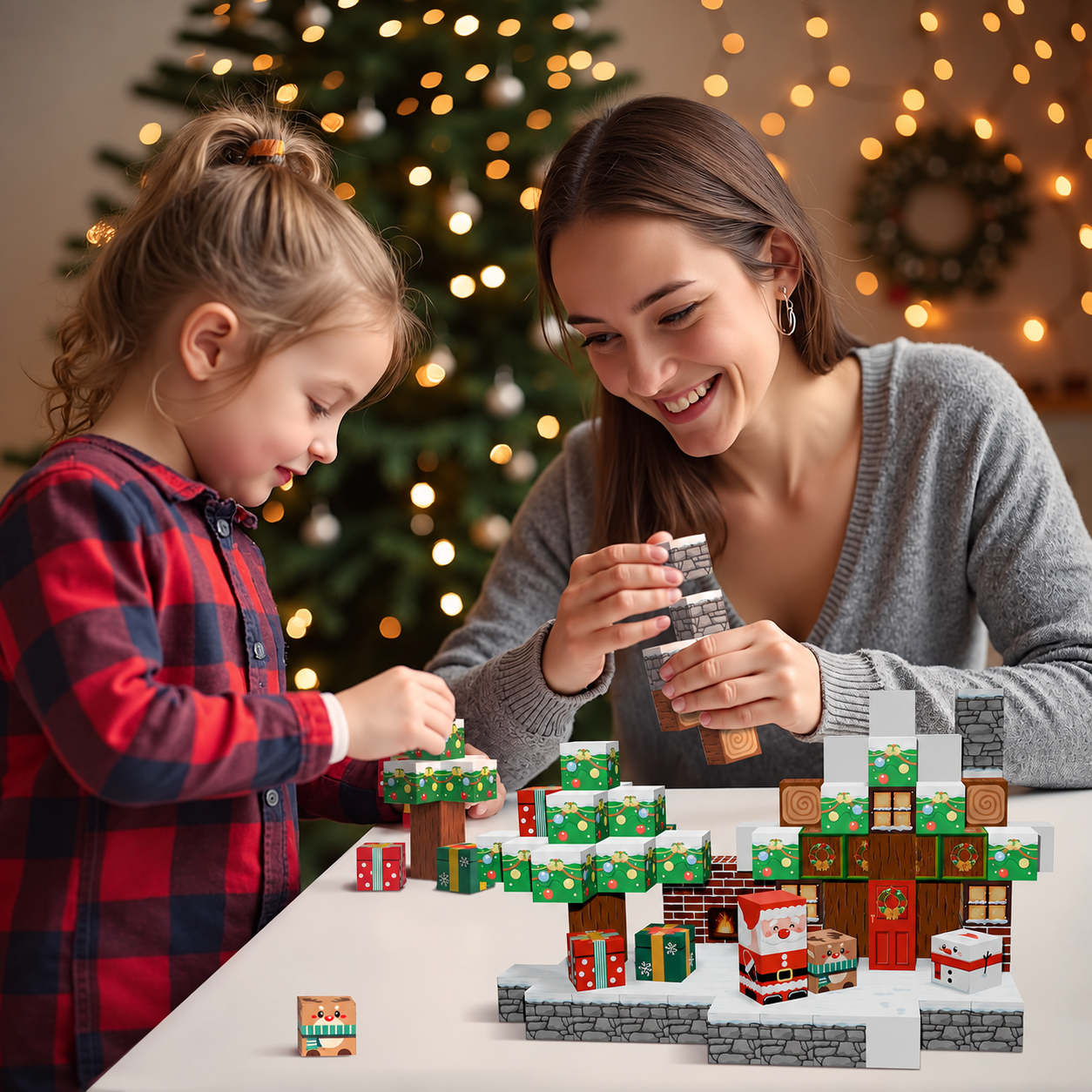 Christmas Sensory Blocks Creative Building Set For Kids