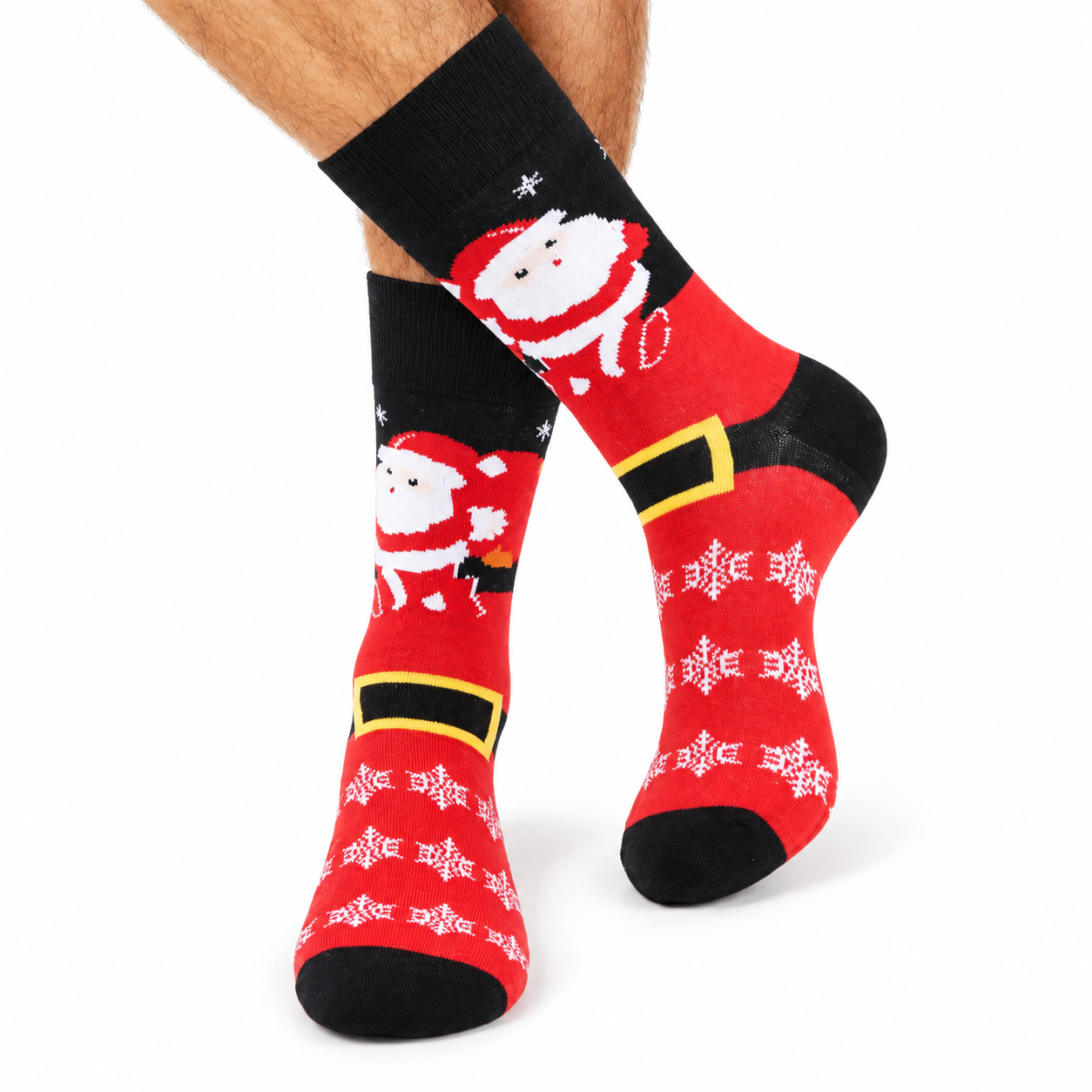 Pack of 6 Pack Christmas Crew Socks for Men