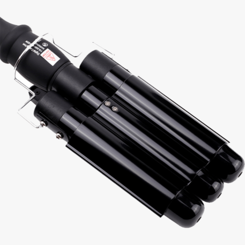 LCD Display Ceramic Triple Barrel Curling Iron [BEST SELLER] - FREE SHIP DEALS