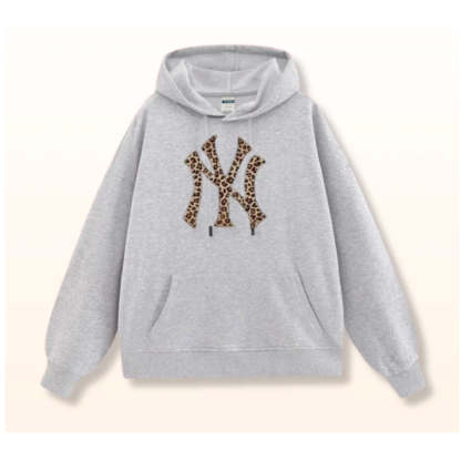 Leopard NYC Printed Hoodie-Amzemart