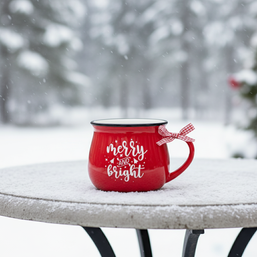 Pack Of 6 Holiday Cheer Ceramic Mug Gift Set