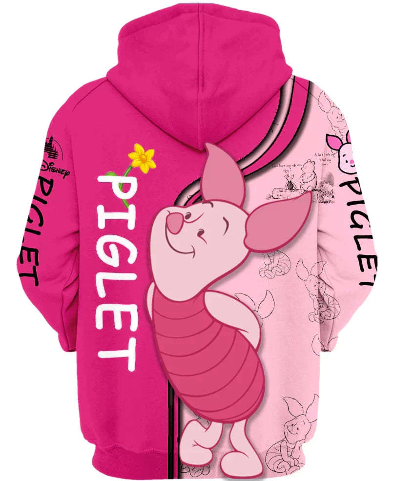 Piglet Zip Up Hoodie - Amzemart