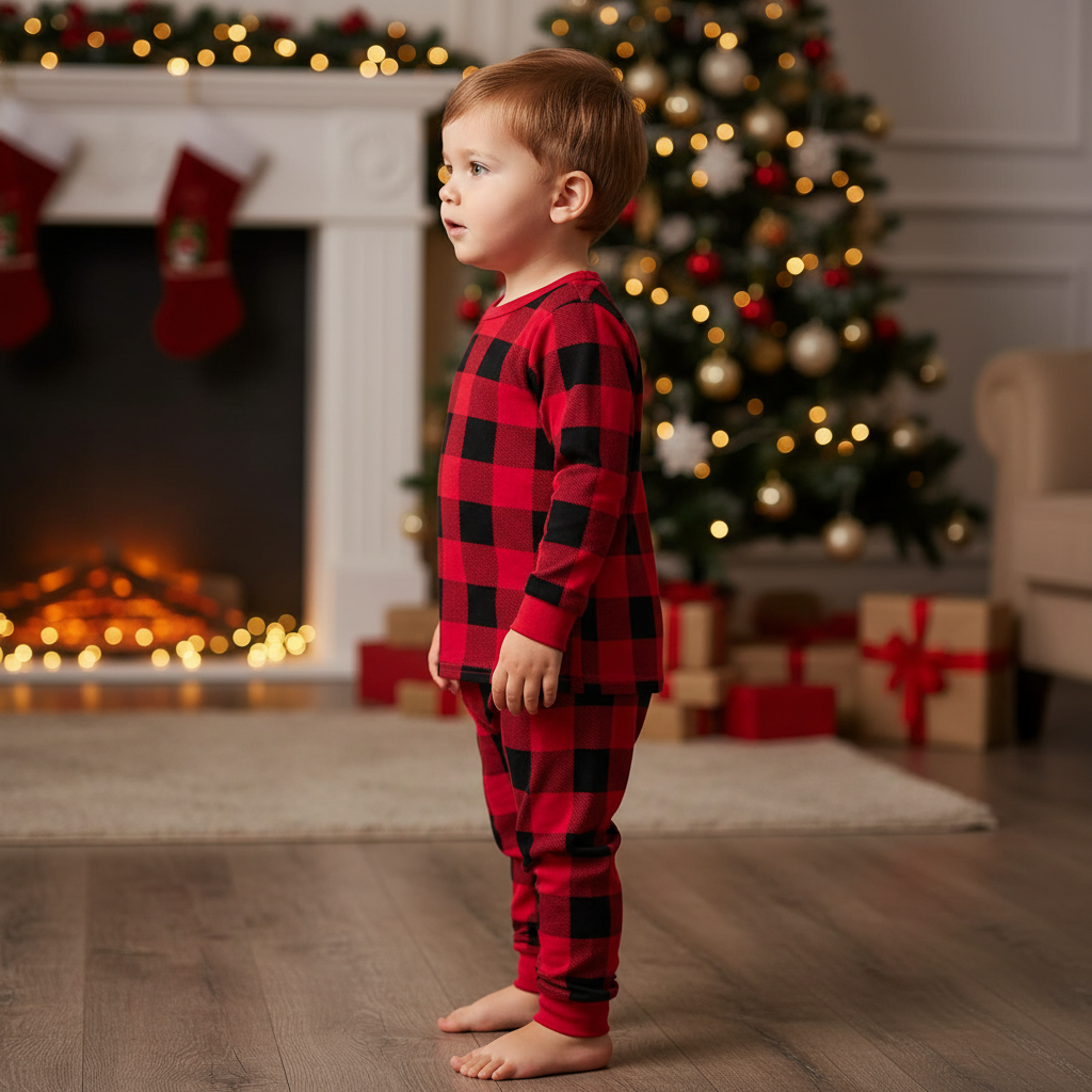 Autumn Christmas Matching Pajamas Set for Boys and Girls