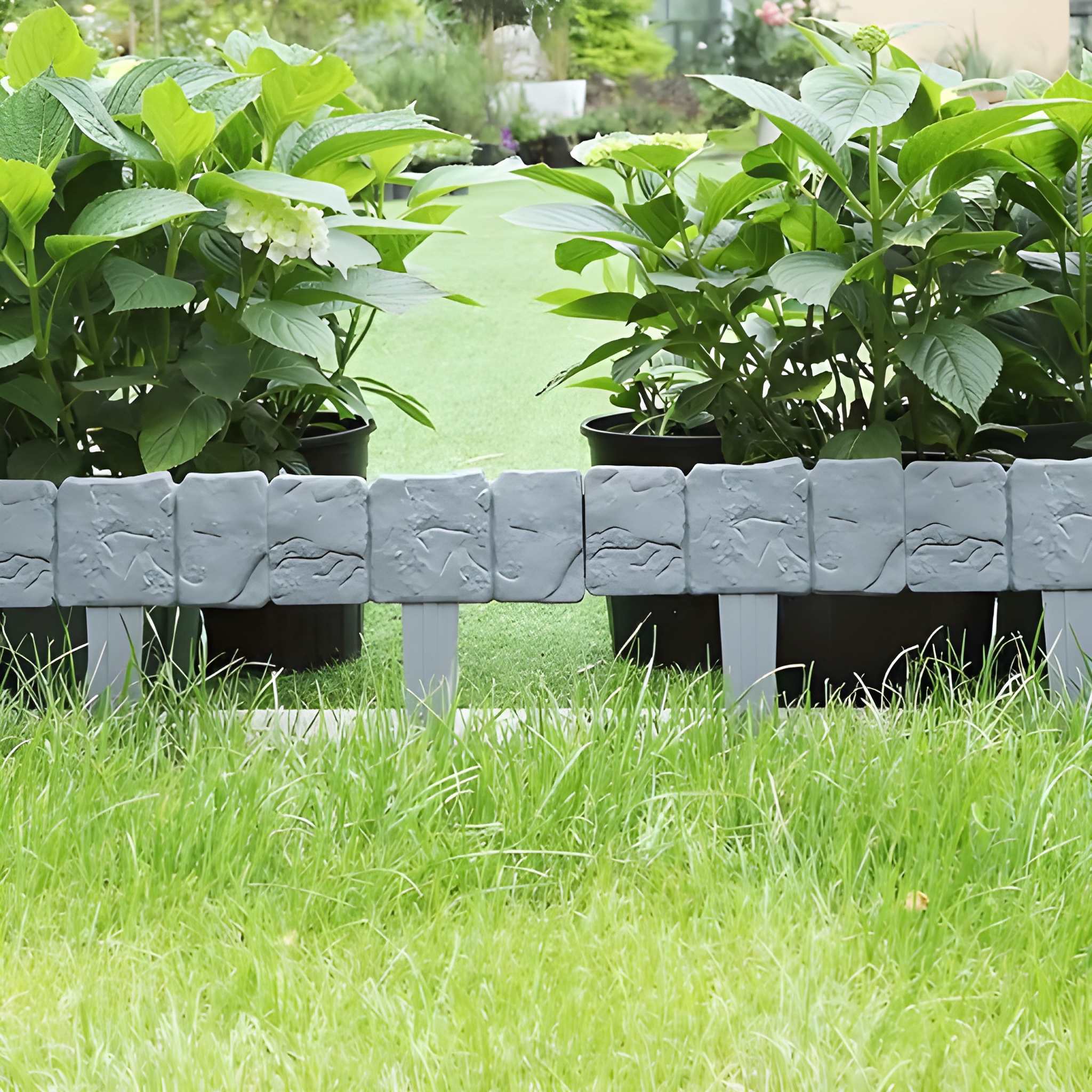 10/20pcs Plastic Fencing, Foldable Small Garden Fence, Landscape Edging Border For Garden