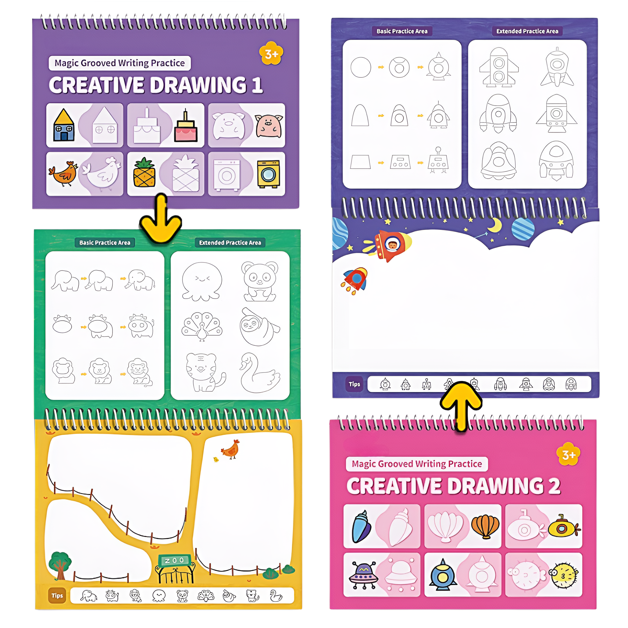 Reusable Handwriting Practice Book Set