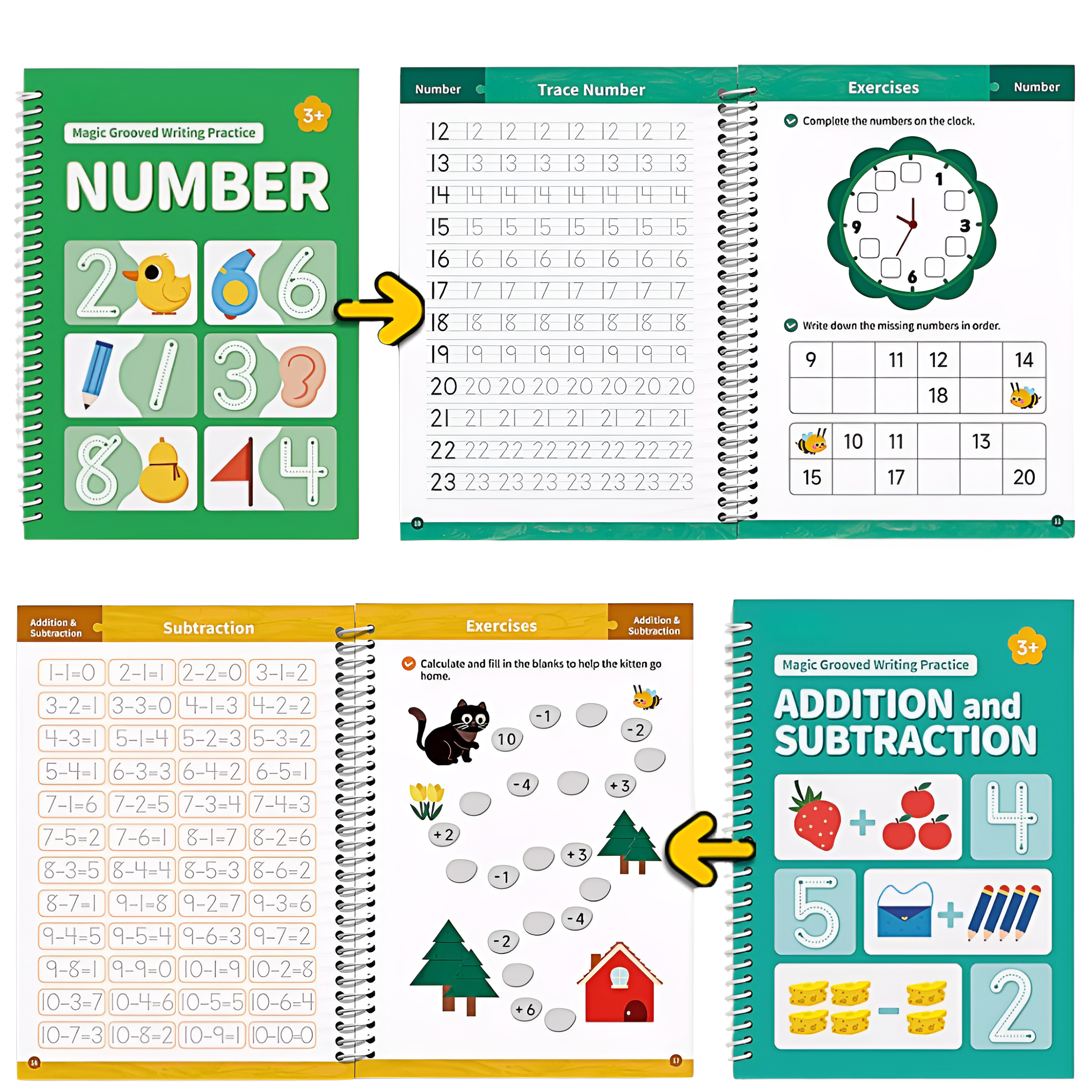 Reusable Handwriting Practice Book Set