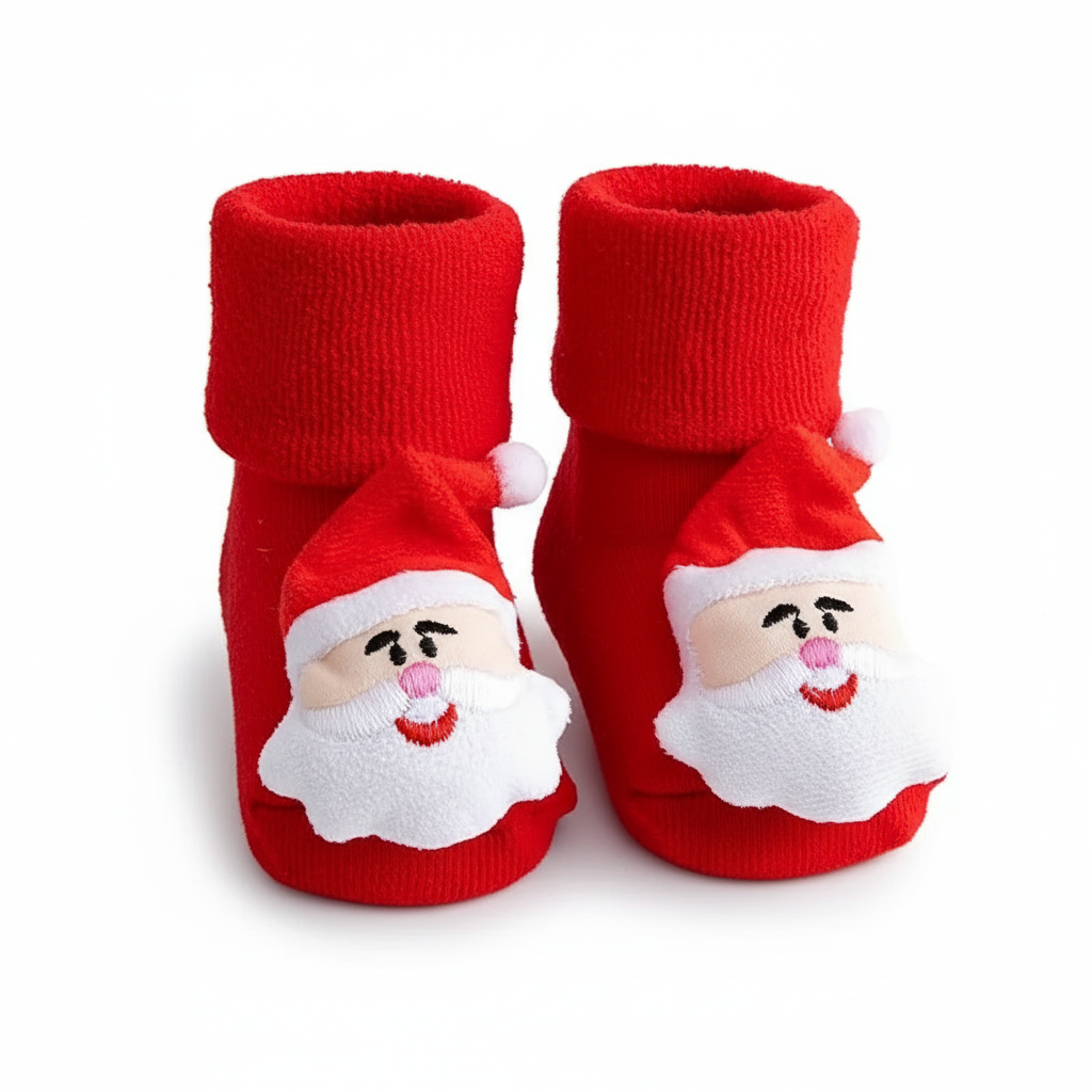 Santa Reindeer Design Socks