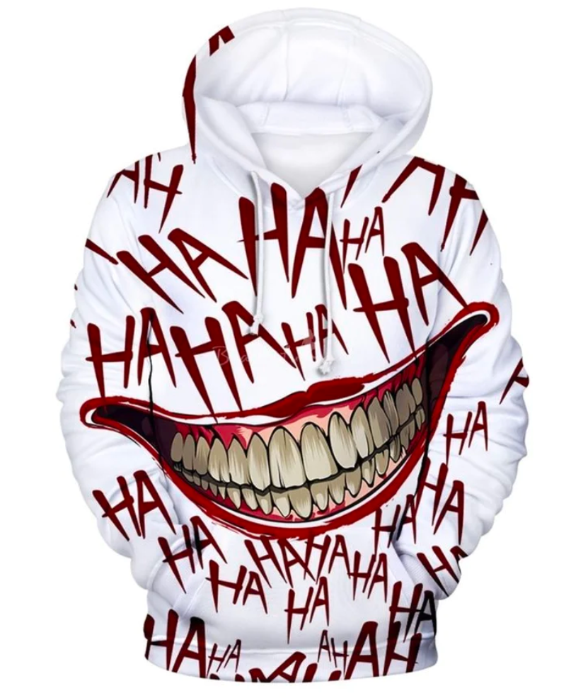 Scary Smile Hoodie - Amzemart