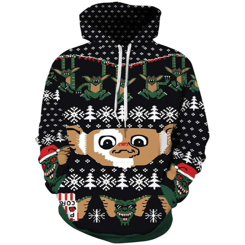 Ugly Christmas 3D Pullover Hoodie