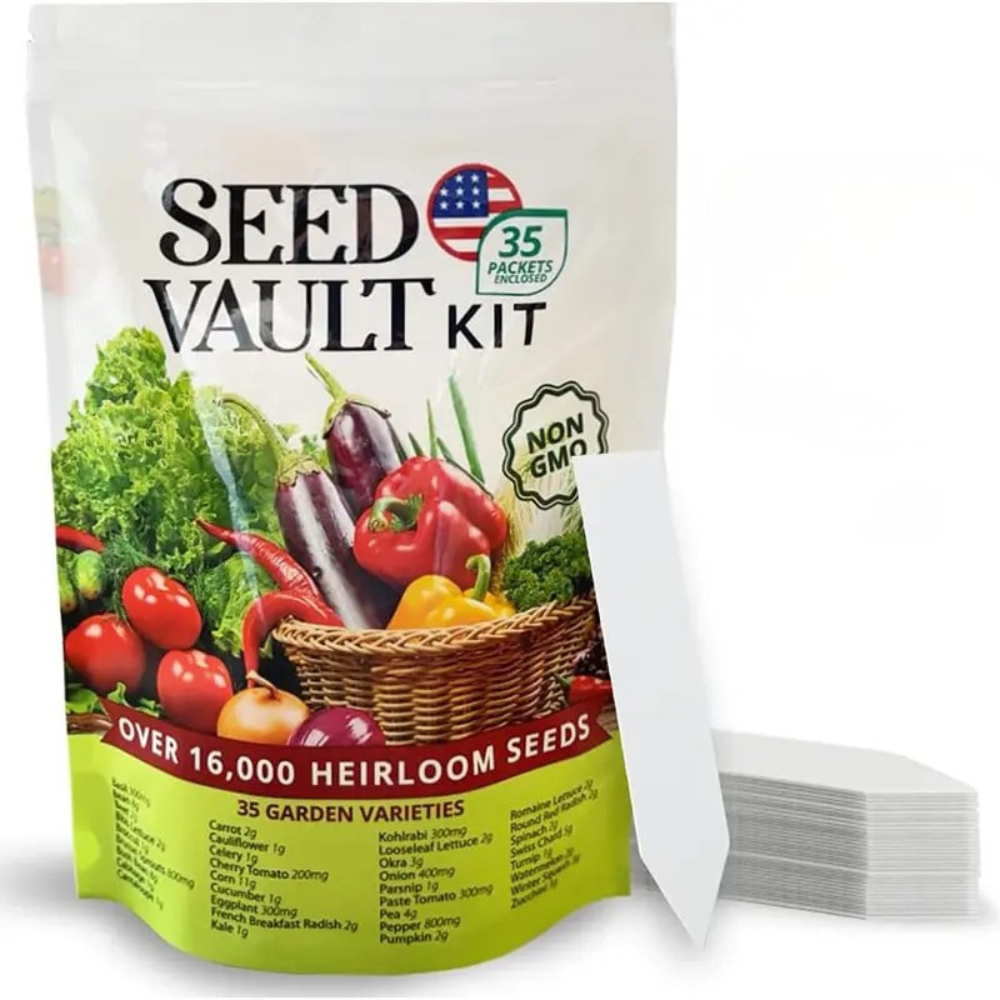 All Seasons Vegetable Seed Vault Kit For Gardeners