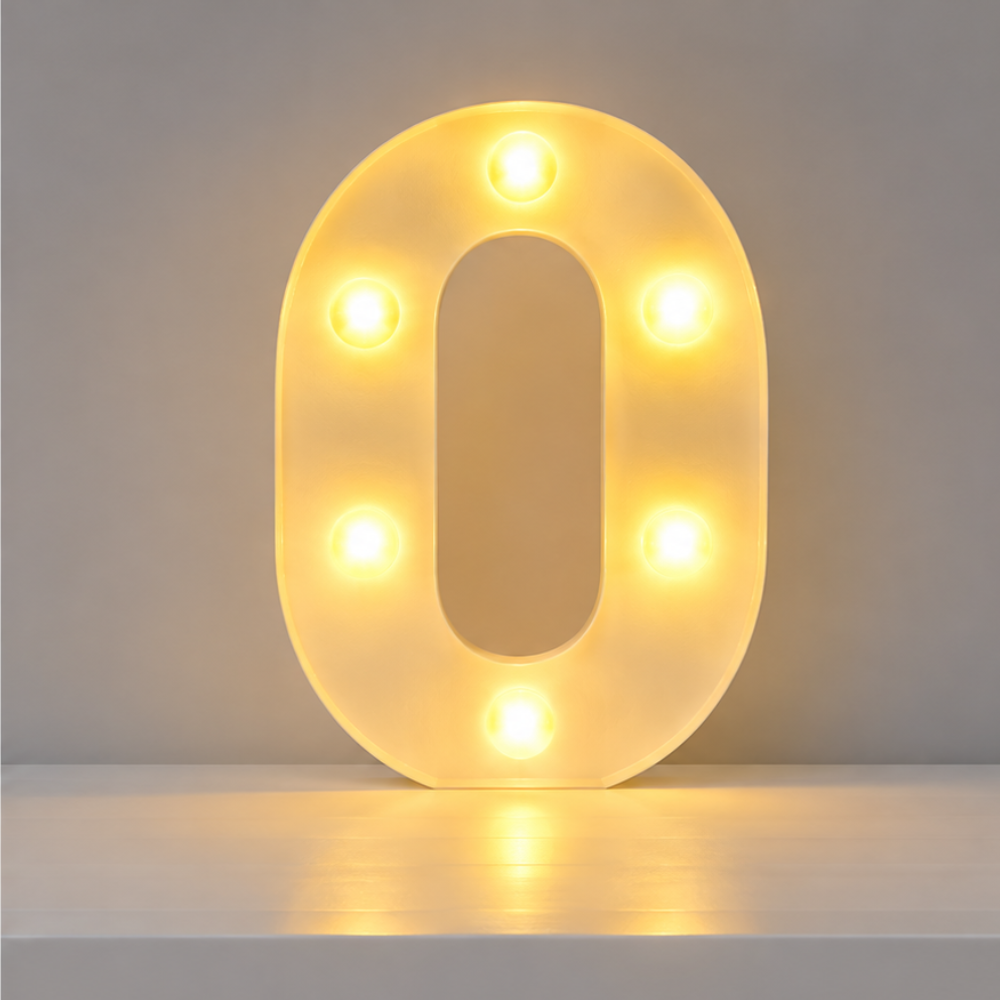 Alphabet Night Decor Light For Christmas   