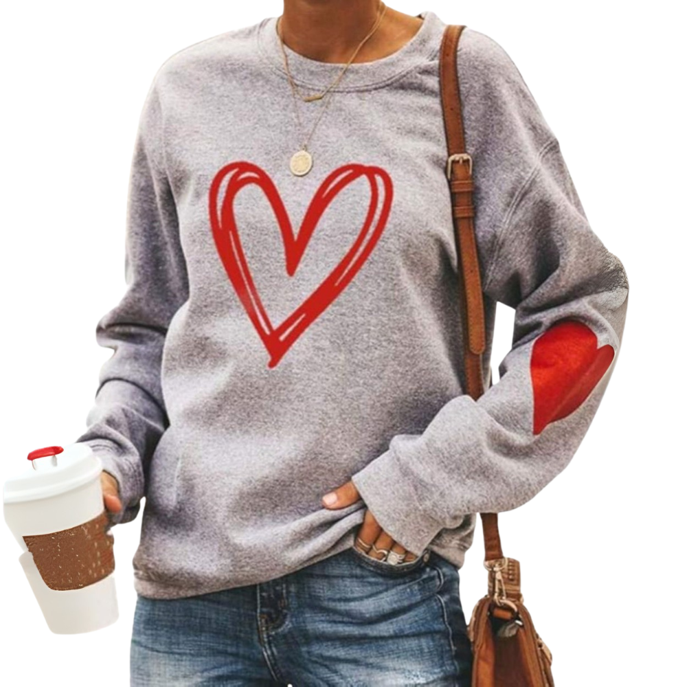 Cordate Graphic Sweatshirt With Patch