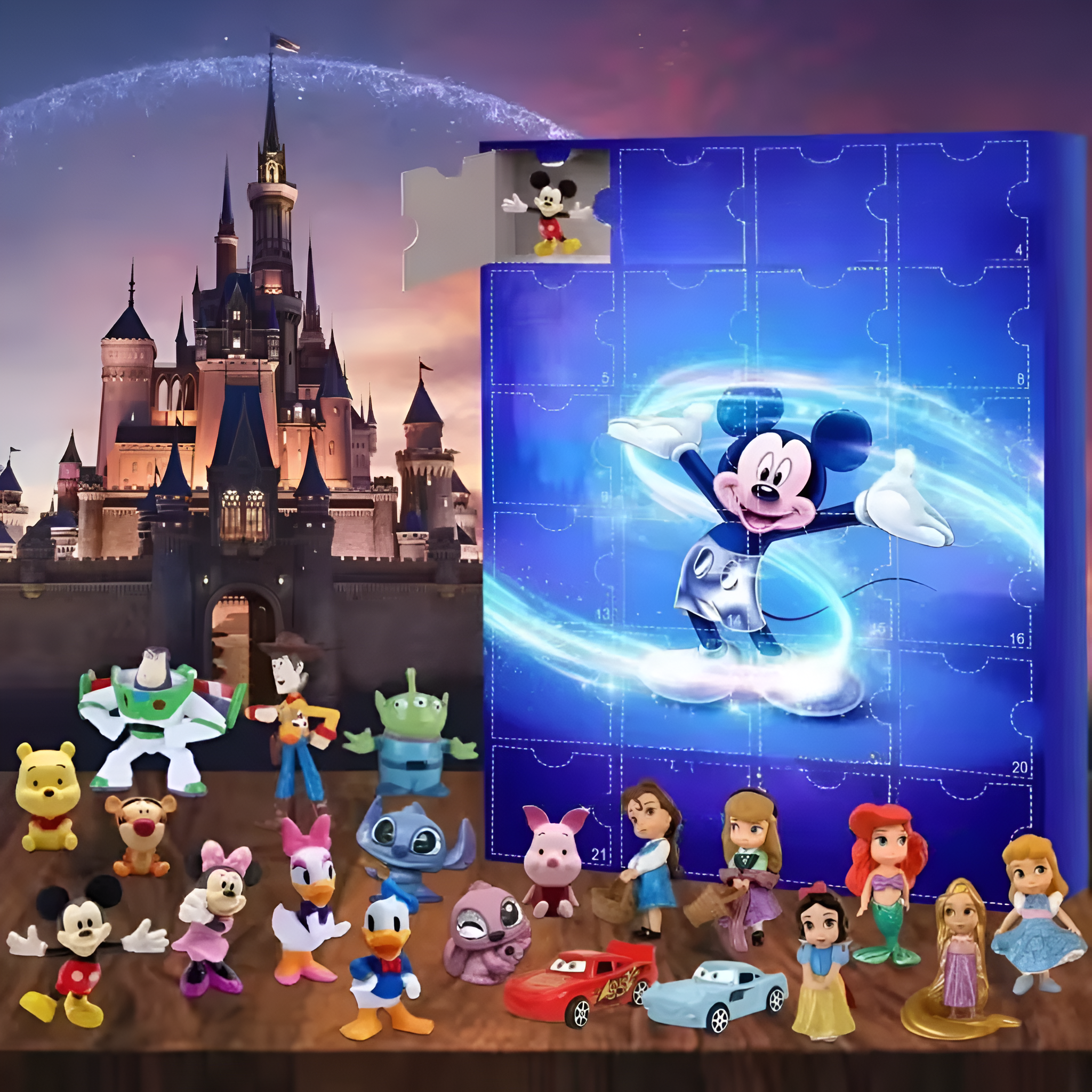 Cartoon Character Advent Calendar With Daily Surprise Figures