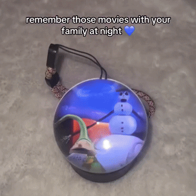 Dynamic Video Playable Christmas Cartoon Display Magic Sphere