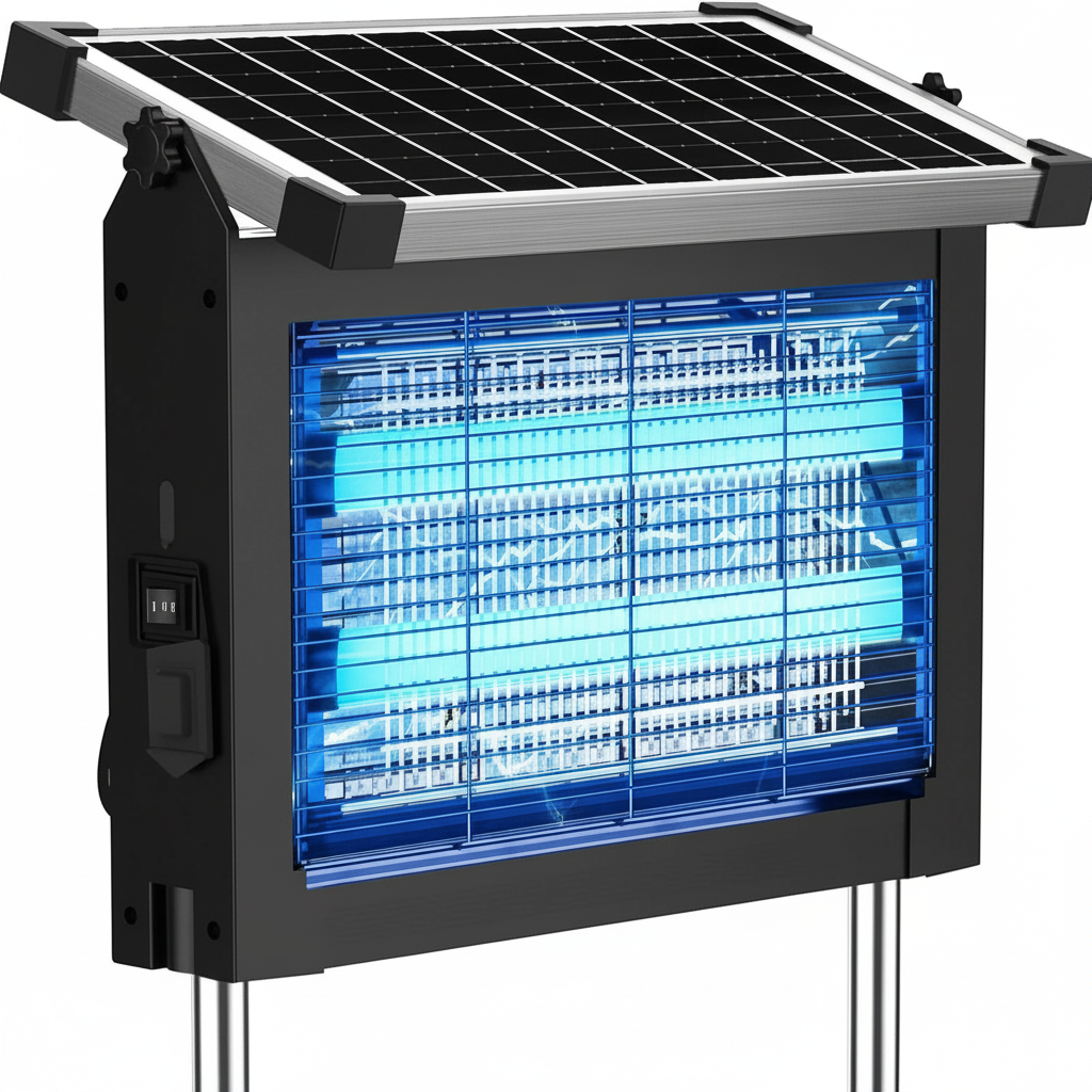 Automatic Solar Powered Bug Zapper For Backyard 
