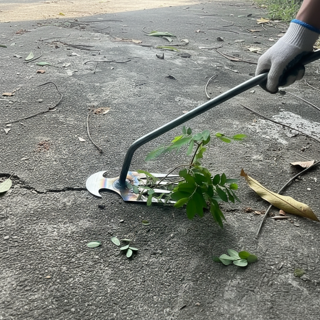 Forged Manganese Steel Long Handle Weeding Tool For Root Removal