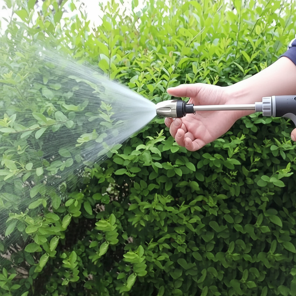 7 Piece High Retractable Car Wash Water Hose With Adjustable Nozzle For Garden Use