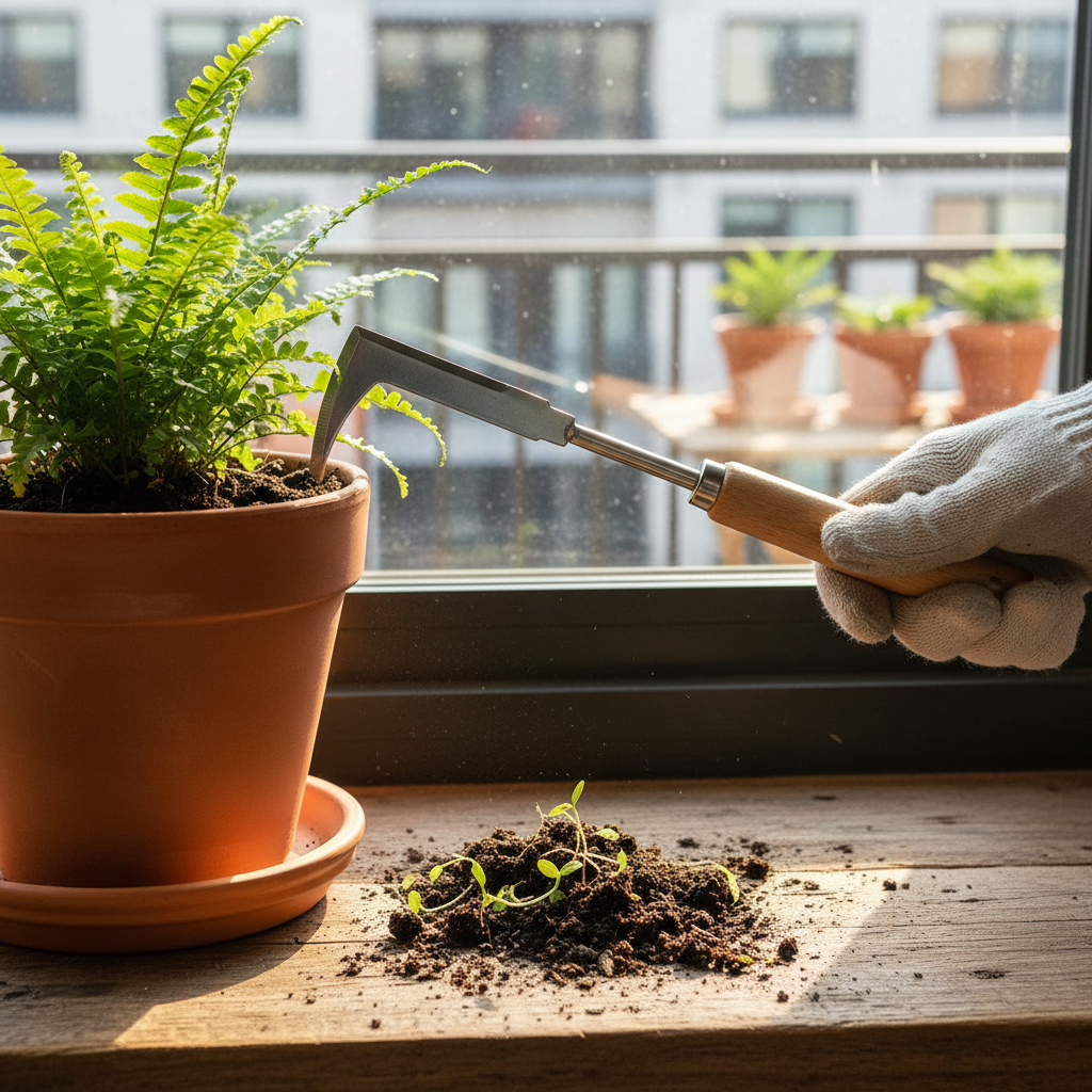 L Shaped Manual Weeding Tool For Agriculture And Bonsai