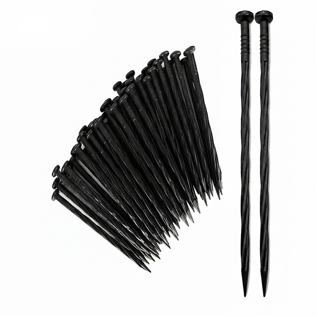 Heavy Duty Plastic Lawn Edging Stake Kit Two Inches High For Gardening Landscape Borders For Path Dividers