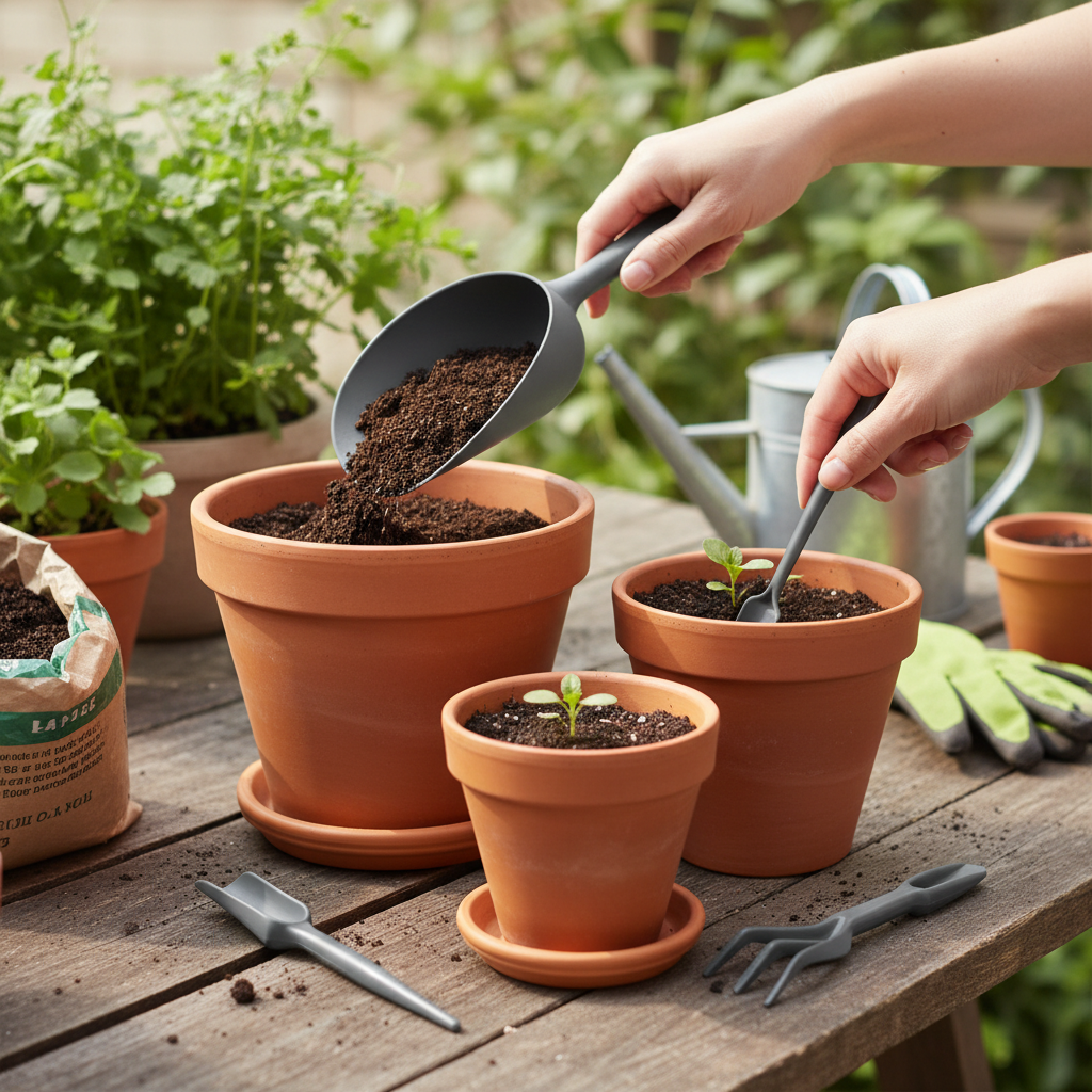 4 Pieces Mini Gardening Tool Set For Potted Plants