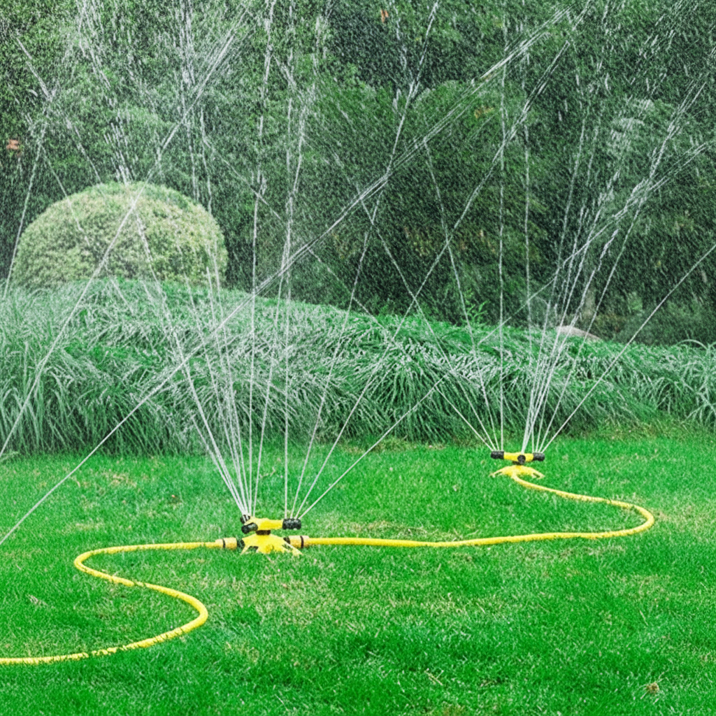 Automatic Lawn Sprinkler System 3 Design For Garden And Rooftop Cooling
