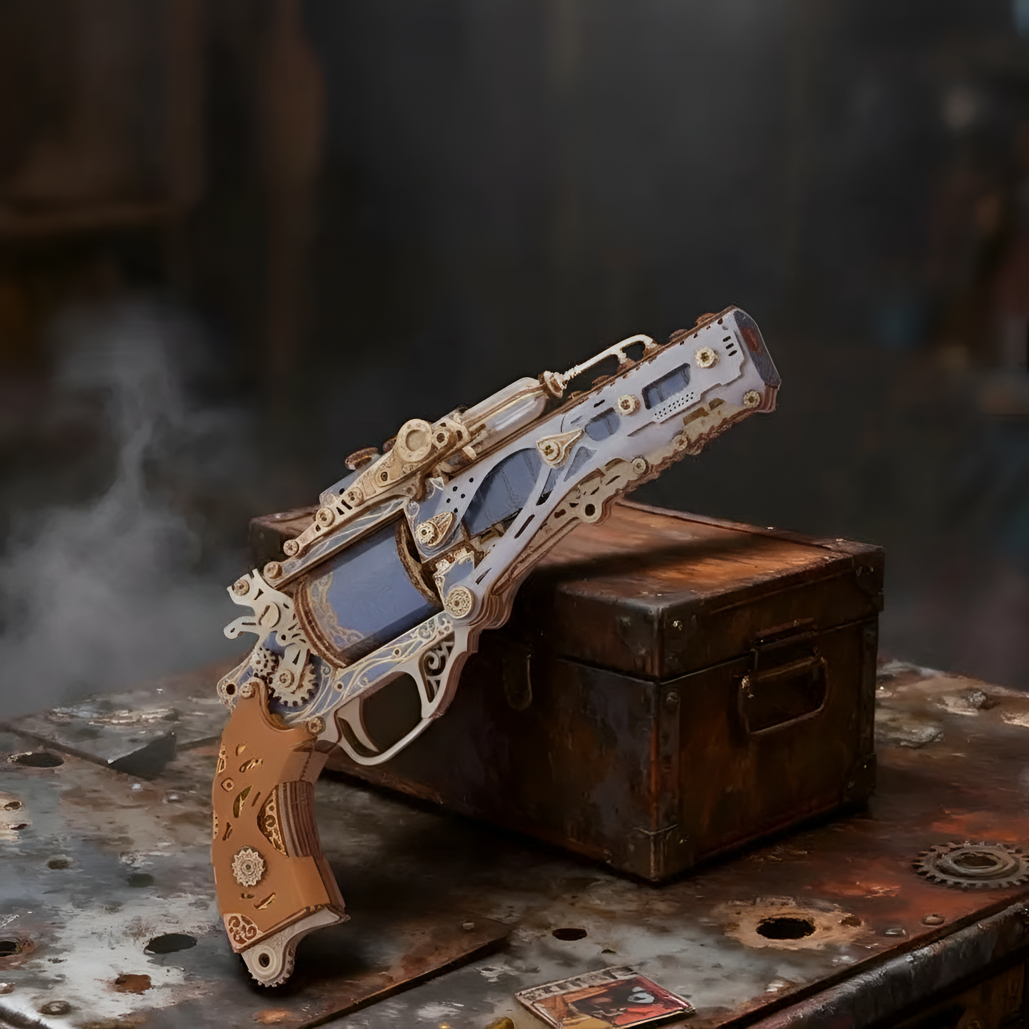 DIY Wooden Puzzle Revolver