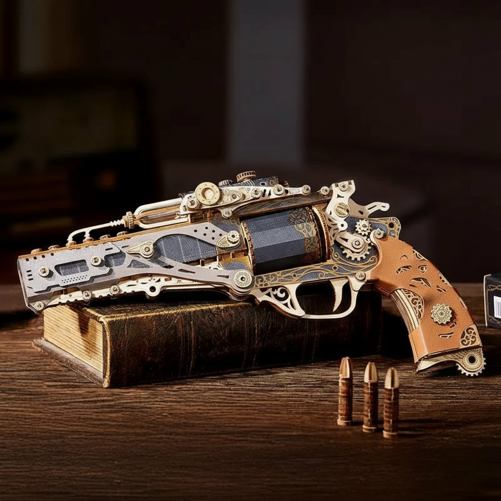 DIY Wooden Puzzle Revolver